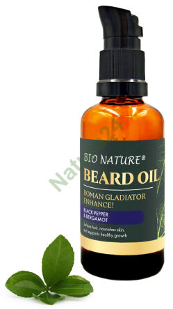 Organický, posilující olej na vousy Meruňka, Argan & Vitamín E – Roman Gladiator 50 ml