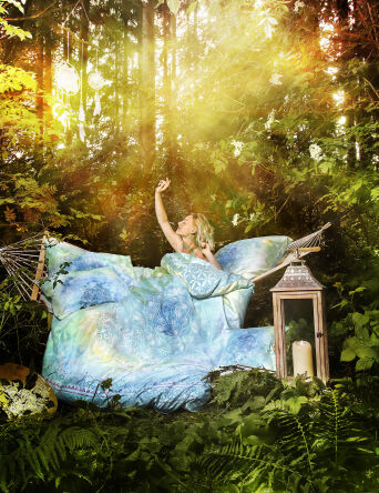 Povlečení Fascination modrý sen - 135/200 cm obsahuje polštář 80/80 cm EN-128