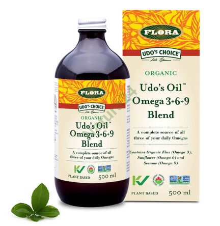Udo’s Oil® – Omega 3+6+9 Blend – směs organických rostlinných olejů 250ml/ 500 ml