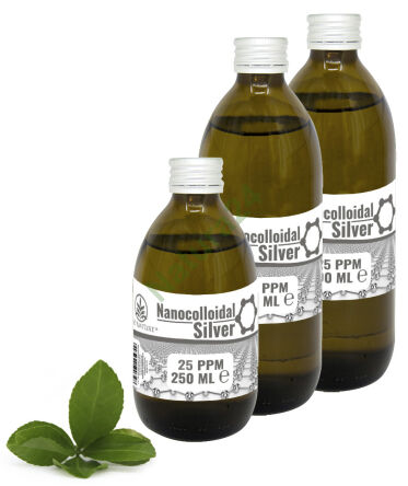 Stříbro nanokoloidní 2 x 500 ml + 250 ml