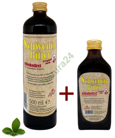 Sada Bez alkoholu Originální švédské byliny 500ml+200ml