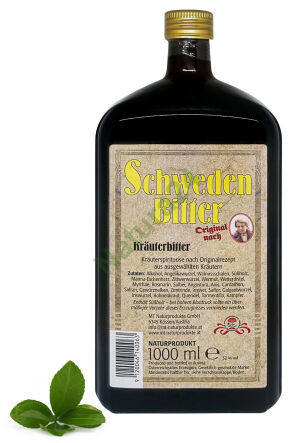 Alkoholové Originální švédské byliny - Extrakt Výtažek (Lihovina) 1000ml