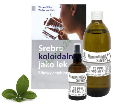 Sada stříbro 25 ppm 500+100 ml + kniha