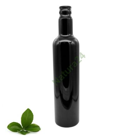 Láhev na olej z fialového skla 500ml - 282x62,7 mm černé víčko