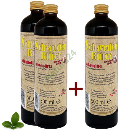 Sada Nealkoholová Originální švédské byliny 2x500ml+500ml