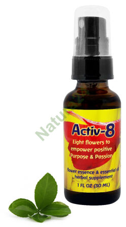 FES Activ-8 Osm květin, které posilují pozitivní cíl a vášeň 30 ml sprej