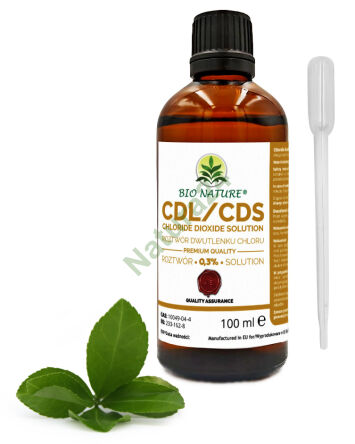 CDL/CDS Roztok Dioxidu Chloru 0,3% Viry Bakterie Plíseň