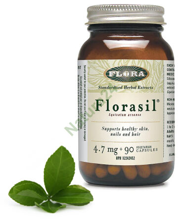 Florasil® – extrakt ze přesličky rolní standardizovaný na 4,7 mg křemíku, kapsle, 90 kusů
