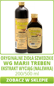 Oryginalne zioła szwedzkie wg Marii Treben - Ekstrakt Wyciąg (Nalewka)